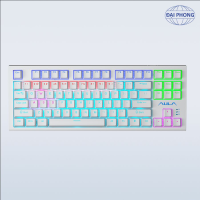 AULA F3032 BÀN PHÍM CƠ GAMING CÓ DÂY (Phiên bản màu trắng /Brown switch/Hotswap)