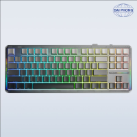 AULA F87/ F87 PRO BÀN PHÍM CƠ GAMING 3 MODE (Phiên bản Black gradient/ Grey wood V4 switch)