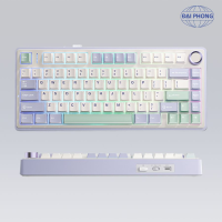 AULA F75 BÀN PHÍM CƠ GAMING 3 MODE (Phiên bản Ice Green/Tím nhạt+be+xanh lá/ Reaper switch)